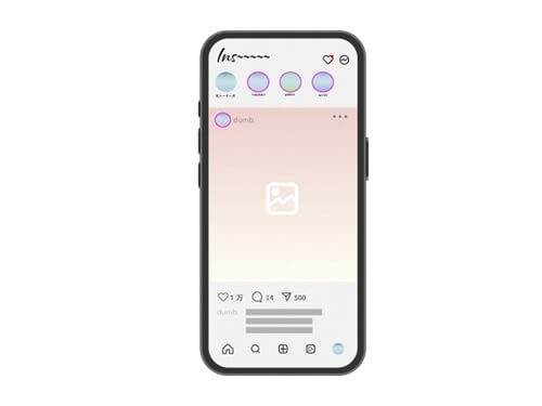 インスタ画面の画像